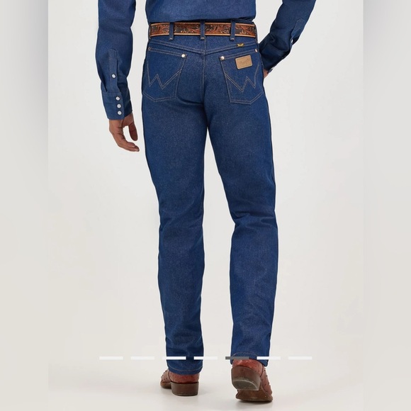 Men's Wrangler MWZ SLIM FIT Blue Denim Jeans - Picture 2 of 11